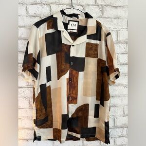 Men's Abstract Pattern Shirt - CM Ricky Singh
